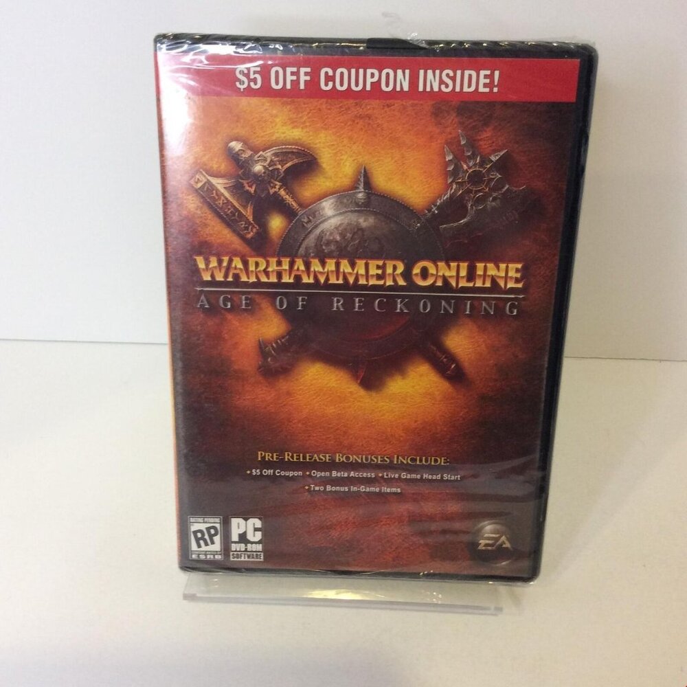 Warhammer Online Age of Reckoning PC Game 2008 EA Pre-Order New Sealed